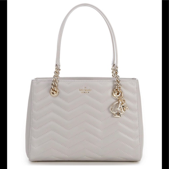 kate spade Handbags - NWT Authentic Kate Spade gray leather satchel bag